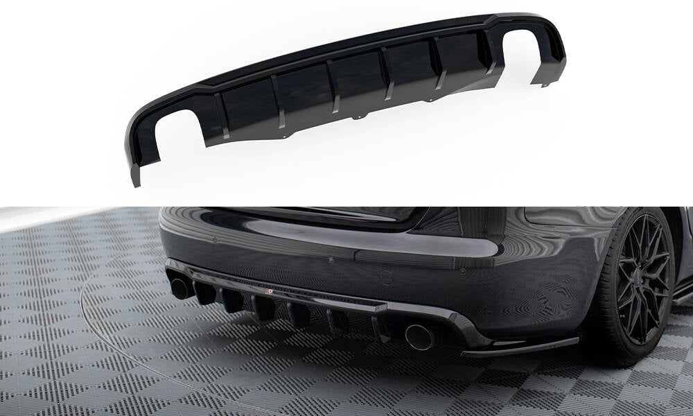 Maxton Design - Diffusor Heck Ansatz für Audi A4 B8 (Einzelauspuff li. re.) - Aerowerk.
