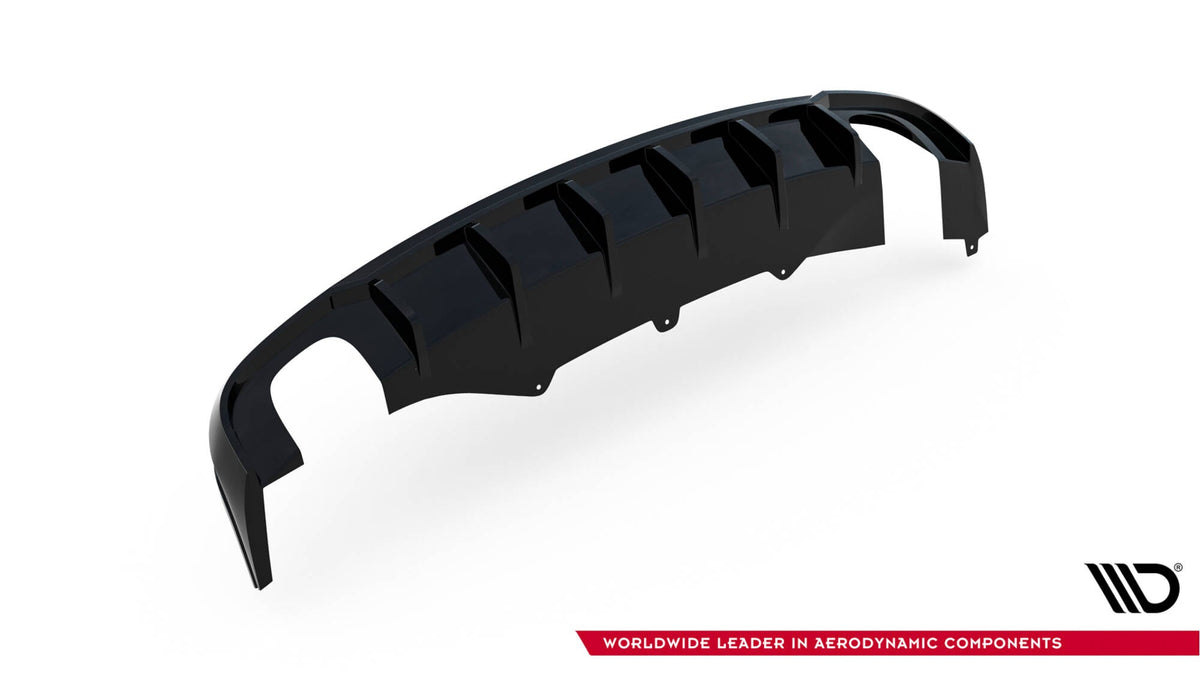 Maxton Design - Diffusor Heck Ansatz für Audi A4 B8 (Einzelauspuff li. re.) - Aerowerk.