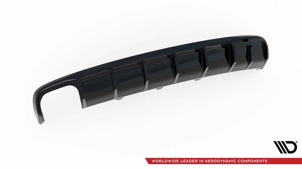Maxton Design - Diffusor Heck Ansatz für Audi A4 B8 Facelift (Doppelauspuff li.) - Aerowerk.