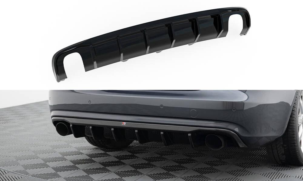 Maxton Design - Diffusor Heck Ansatz für Audi A4 B8 Facelift (Einzelauspuff li. re.) - Aerowerk.