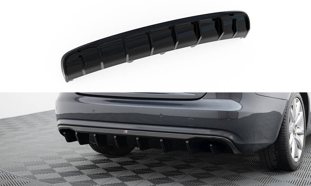 Maxton Design - Diffusor Heck Ansatz für Audi A4 B8 Facelift (Version ohne Auspuff) - Aerowerk.