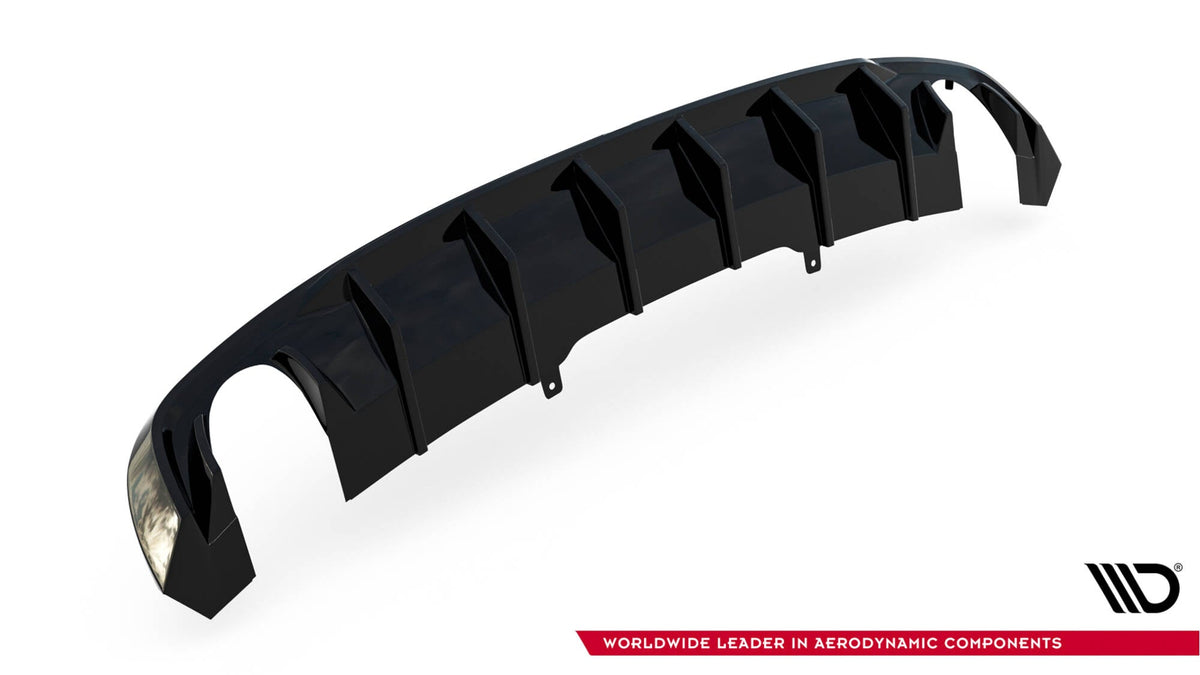 Maxton Design - Diffusor Heck Ansatz für Audi A4 S - line B9 (Einzelauspuff li. re.) - Aerowerk.