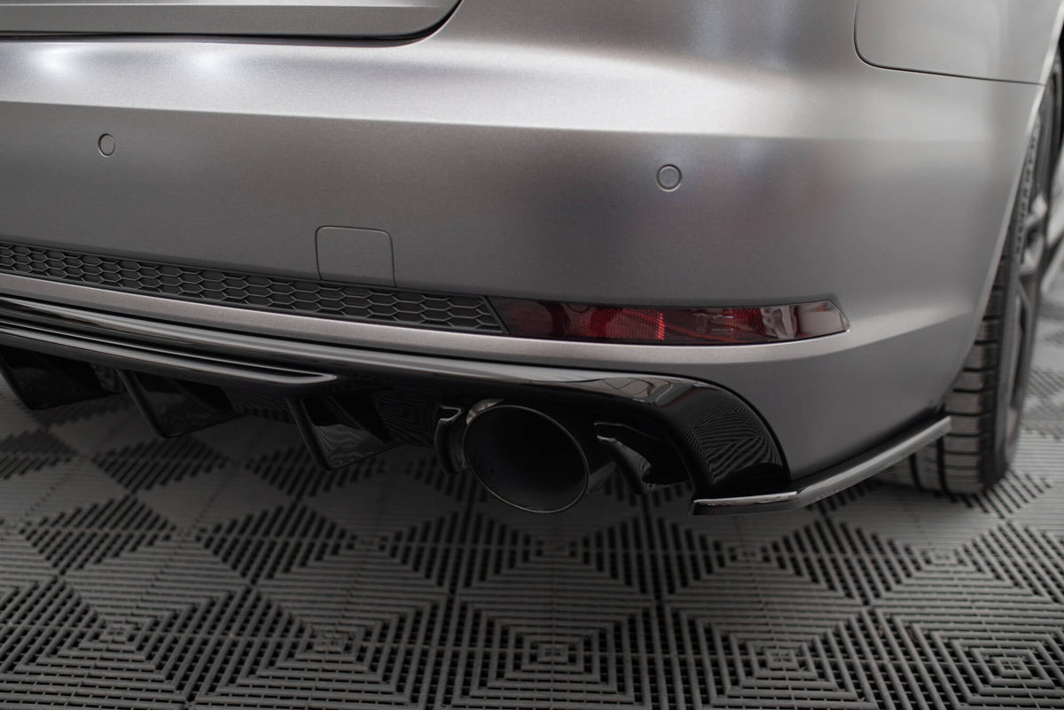 Maxton Design - Diffusor Heck Ansatz für Audi A4 S - line B9 (Einzelauspuff li. re.) - Aerowerk.