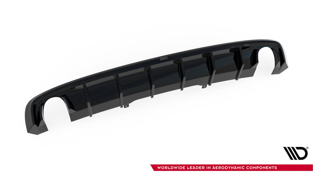 Maxton Design - Diffusor Heck Ansatz für Audi A4 S - line B9 (Einzelauspuff li. re.) - Aerowerk.
