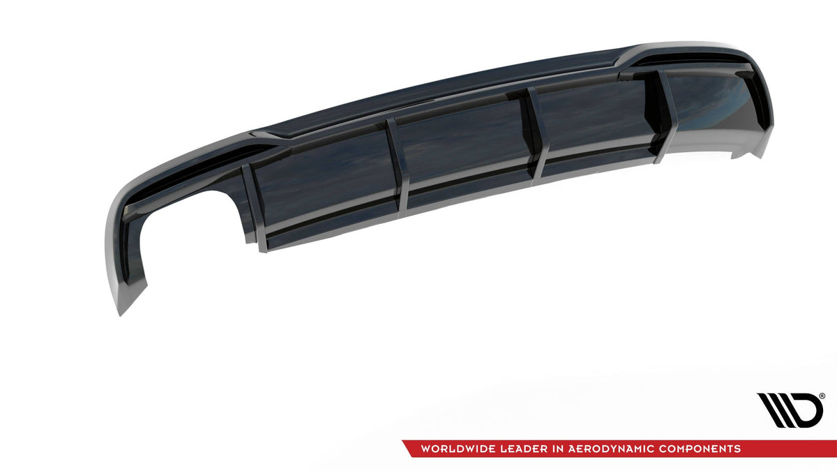 Maxton Design - Diffusor Heck Ansatz für Audi A5 8T Facelift (Doppelauspuff li.) - Aerowerk.