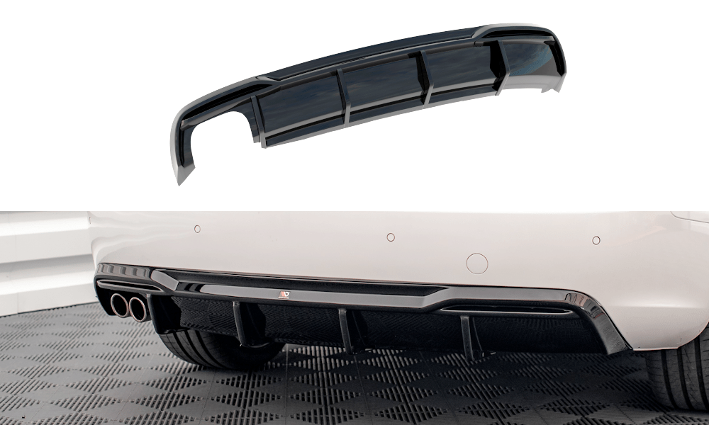 Maxton Design - Diffusor Heck Ansatz für Audi A5 8T Facelift (Doppelauspuff li.) - Aerowerk.