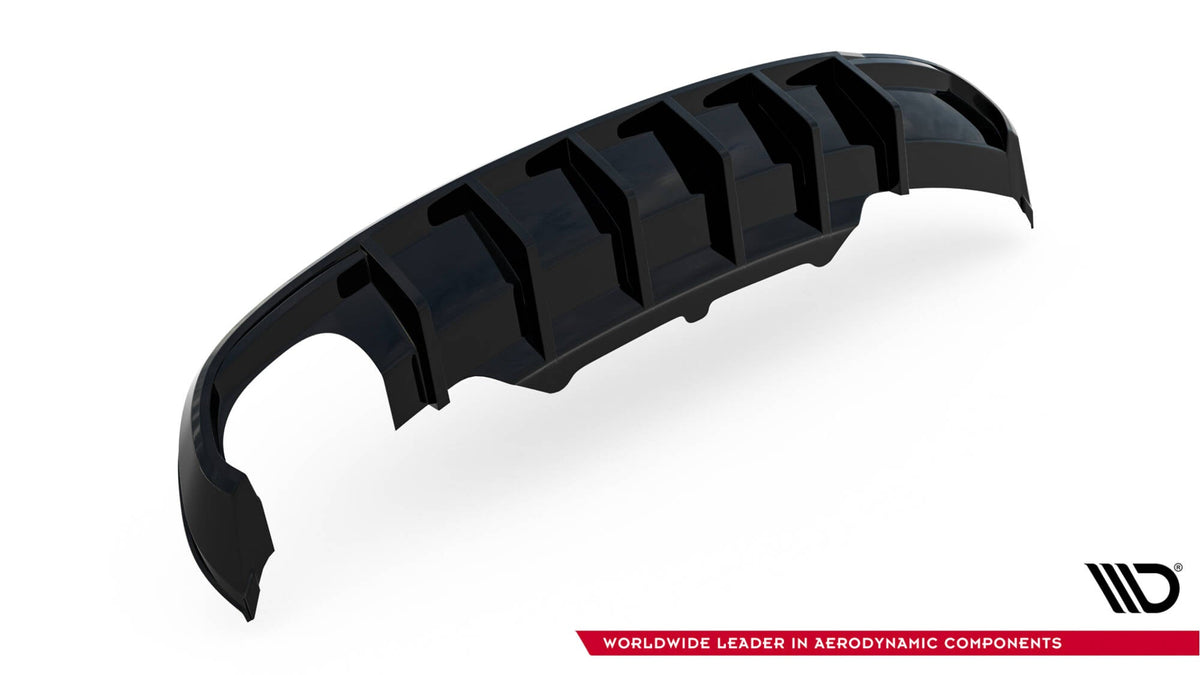 Maxton Design - Diffusor Heck Ansatz für Audi A5 Coupe / Cabrio S - Line 8T (Doppelauspuff li.) - Aerowerk.