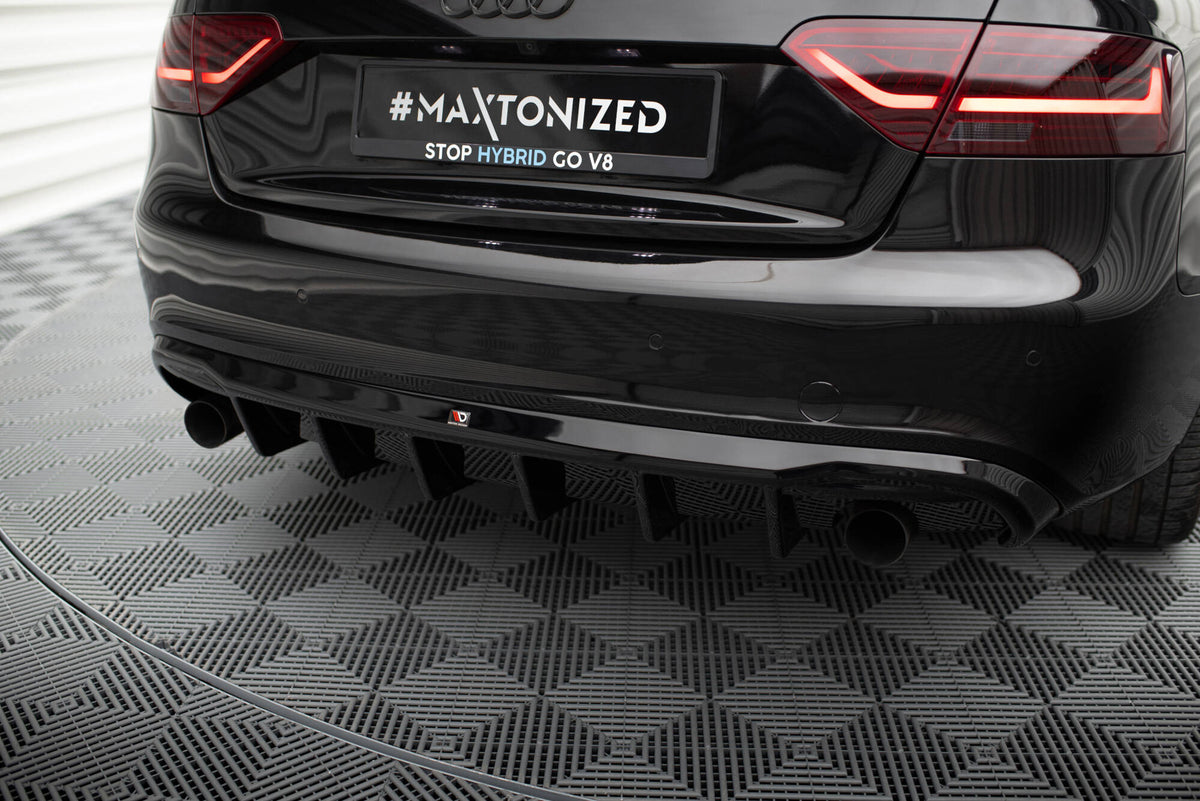 Maxton Design - Diffusor Heck Ansatz für Audi A5 Coupe / Cabrio S - Line 8T (Einzelauspuff li. re.) - Aerowerk.