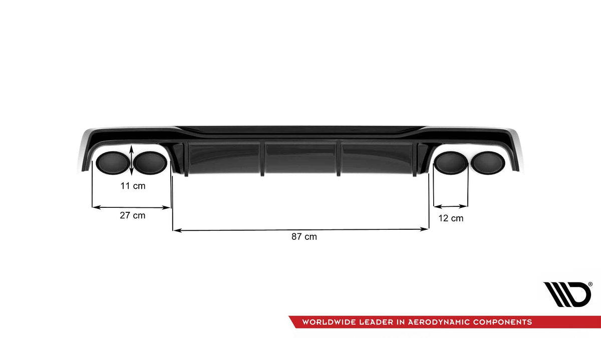 Maxton Design - Diffusor Heck Ansatz für Audi A6 S - Line / S6 C8 / C8 Facelift - Aerowerk.