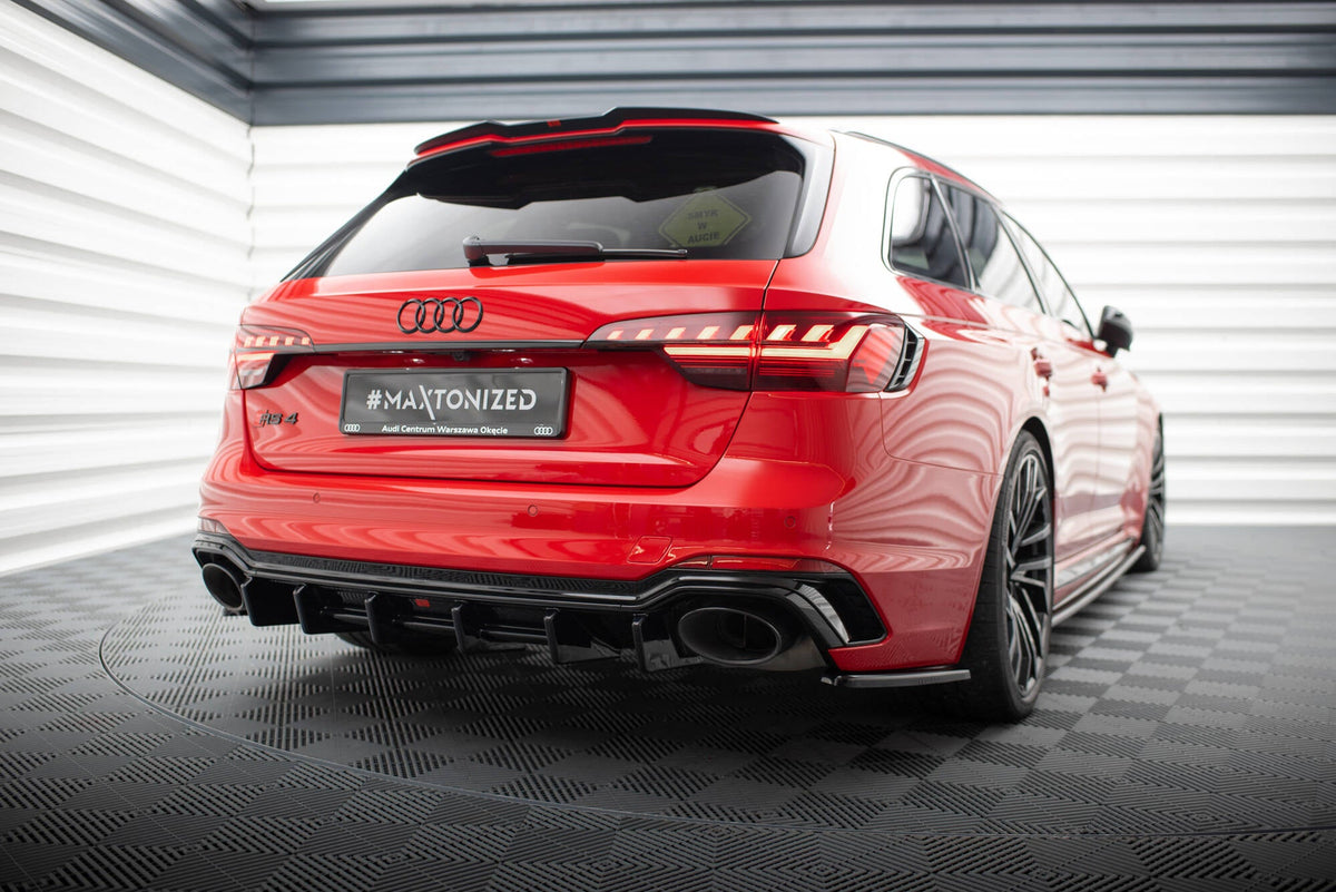 Maxton Design - Diffusor Heck Ansatz für Audi RS4 B9 / B9 Facelift - Aerowerk.