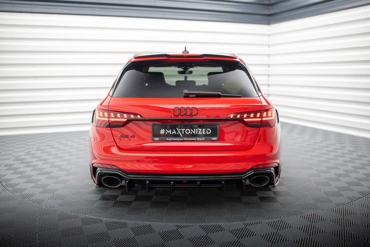 Maxton Design - Diffusor Heck Ansatz für Audi RS4 B9 / B9 Facelift - Aerowerk.