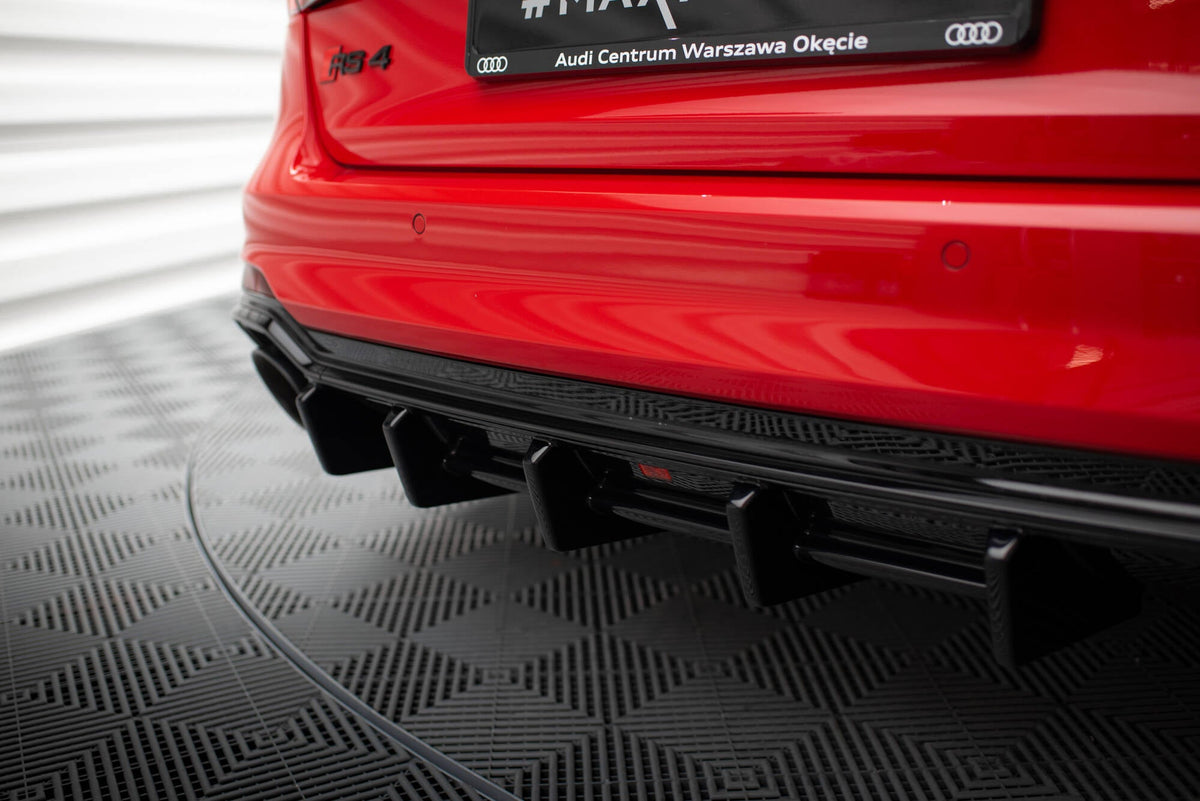 Maxton Design - Diffusor Heck Ansatz für Audi RS4 B9 / B9 Facelift - Aerowerk.