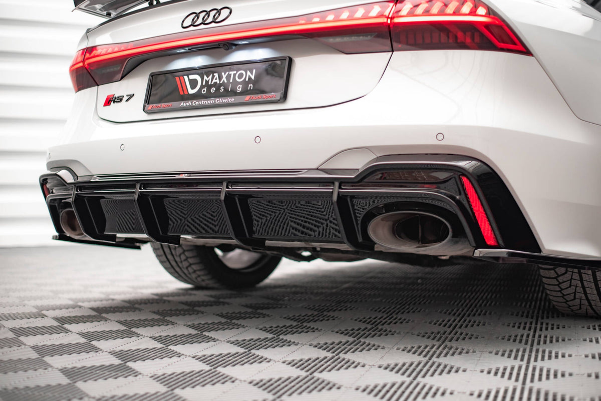 Maxton Design - Diffusor Heck Ansatz für Audi RS7 C8 (mit AHK) - Aerowerk.