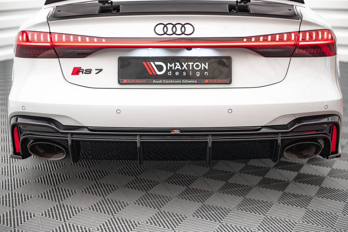 Maxton Design - Diffusor Heck Ansatz für Audi RS7 C8 (mit AHK) - Aerowerk.