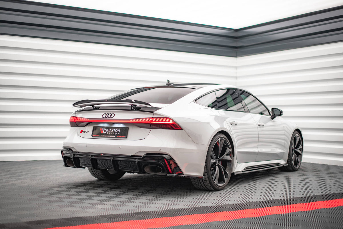 Maxton Design - Diffusor Heck Ansatz für Audi RS7 C8 (mit AHK) - Aerowerk.