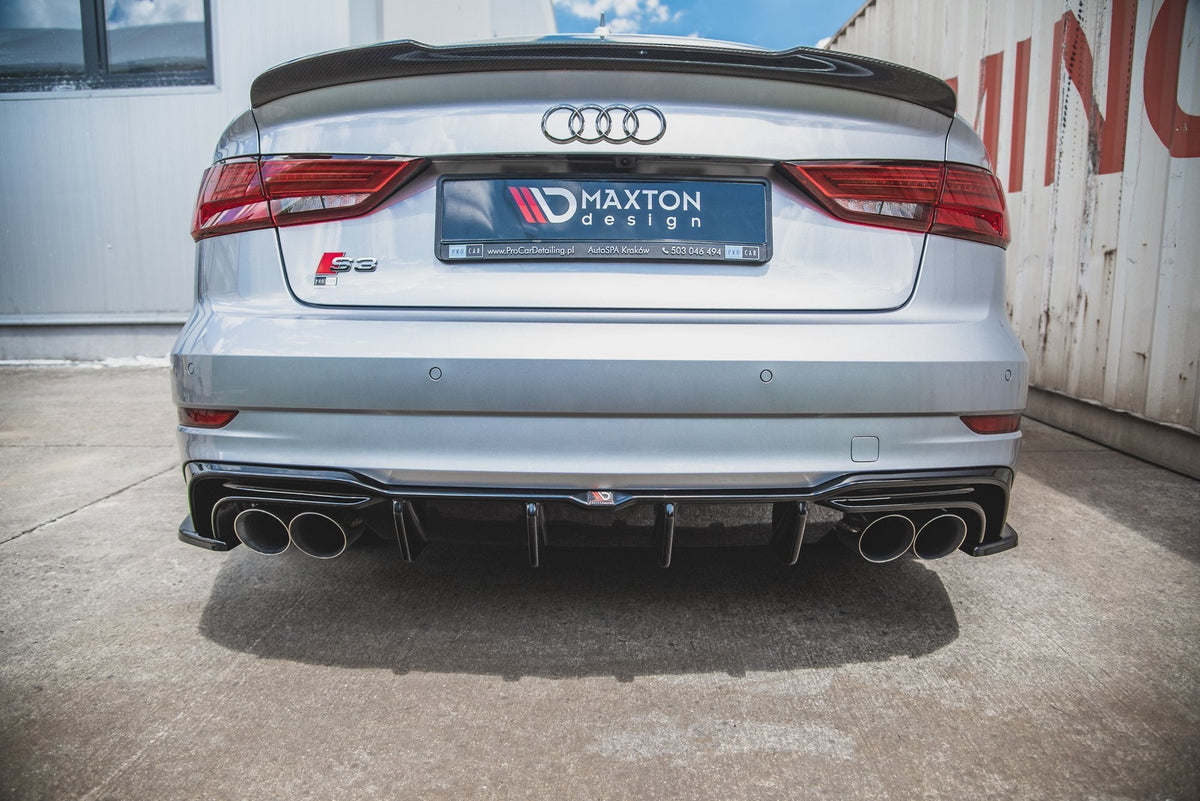 Maxton Design - Diffusor Heck Ansatz für Audi S3 Limousine 8V Facelift - Aerowerk.