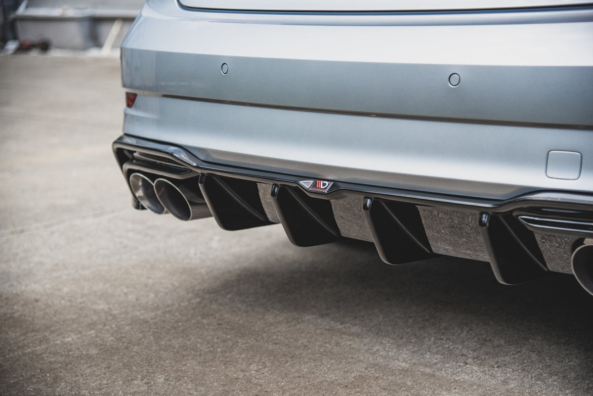 Maxton Design - Diffusor Heck Ansatz für Audi S3 Limousine 8V Facelift - Aerowerk.