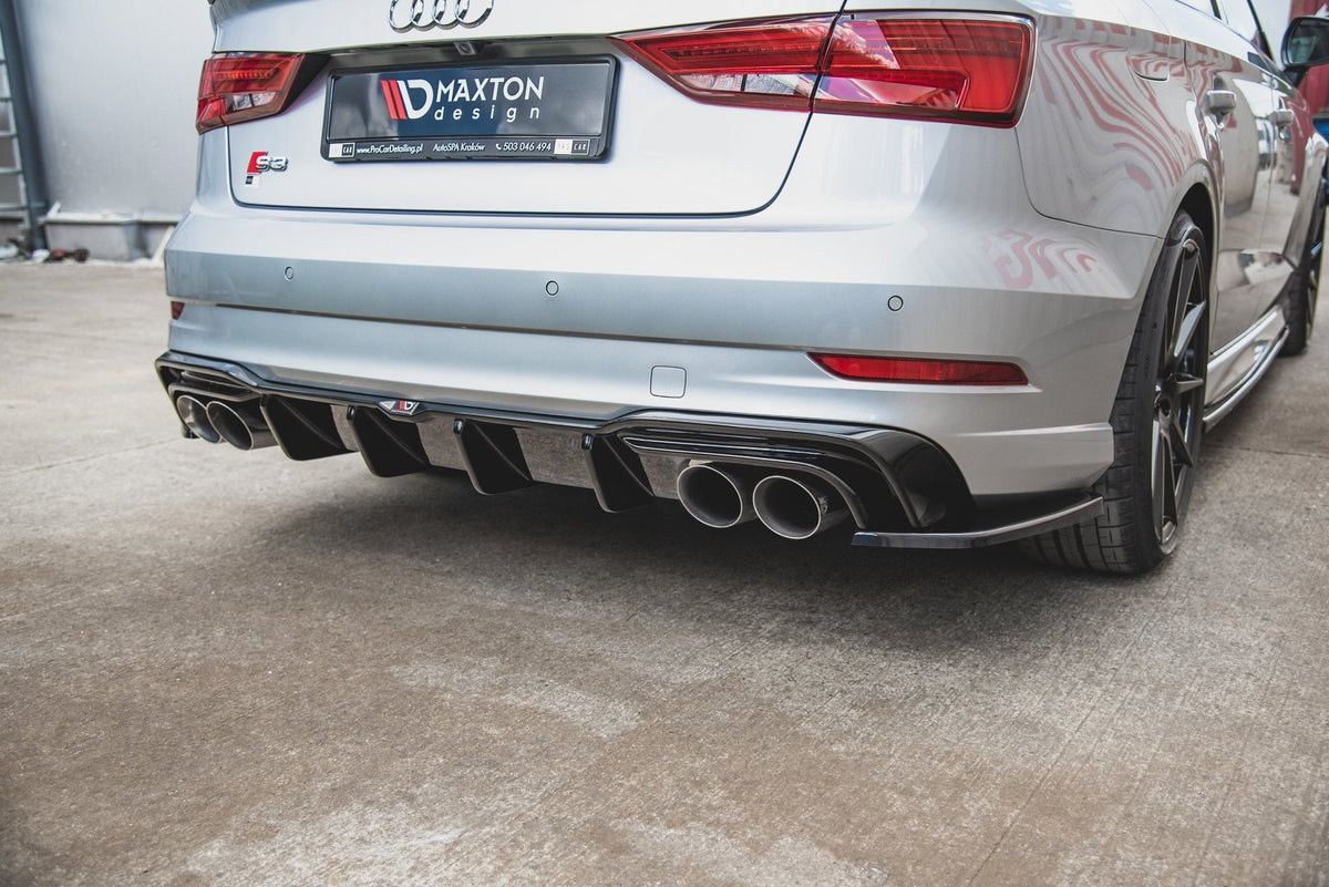 Maxton Design - Diffusor Heck Ansatz für Audi S3 Limousine 8V Facelift - Aerowerk.