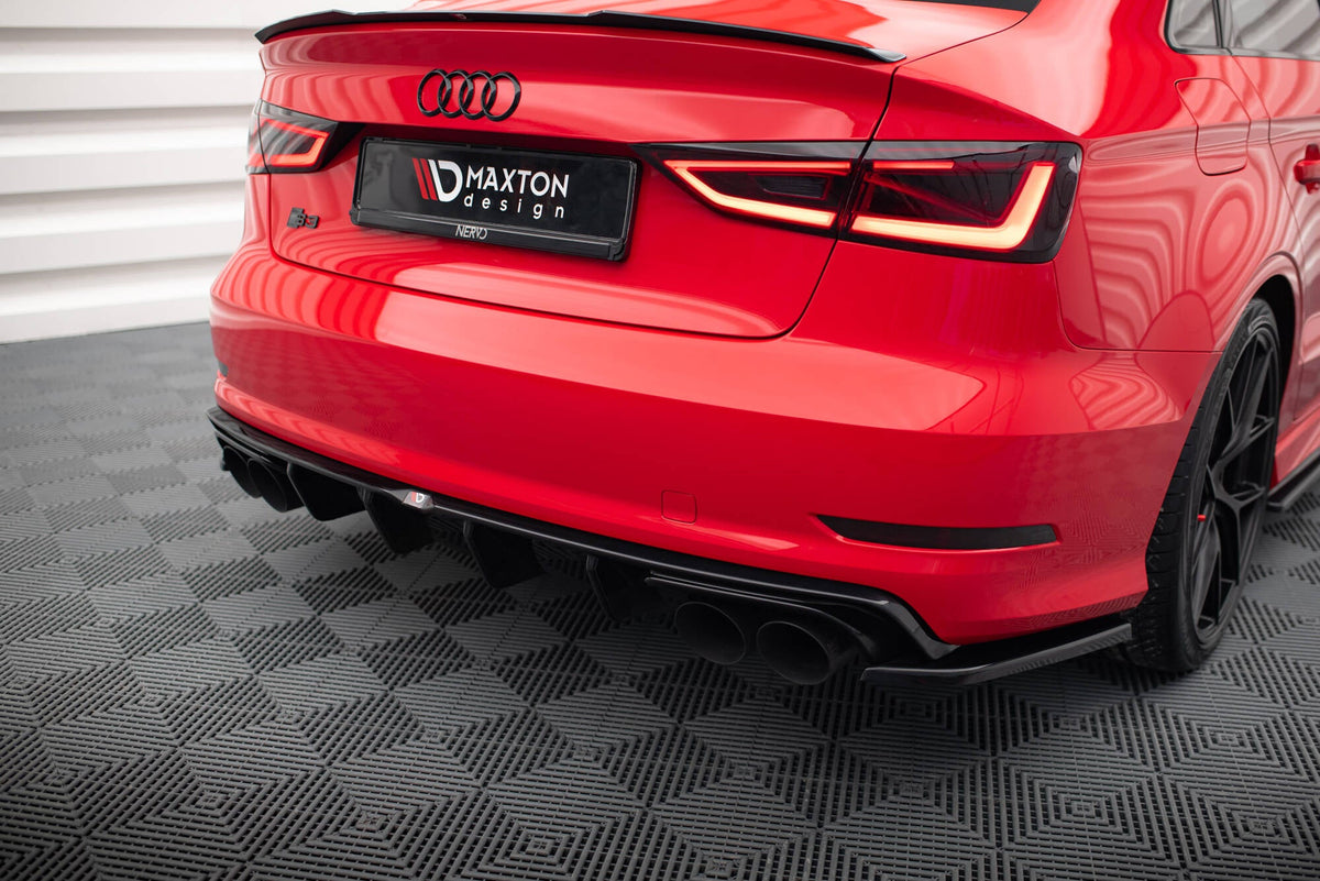 Maxton Design - Diffusor Heck Ansatz für Audi S3 Limousine 8V - Aerowerk.