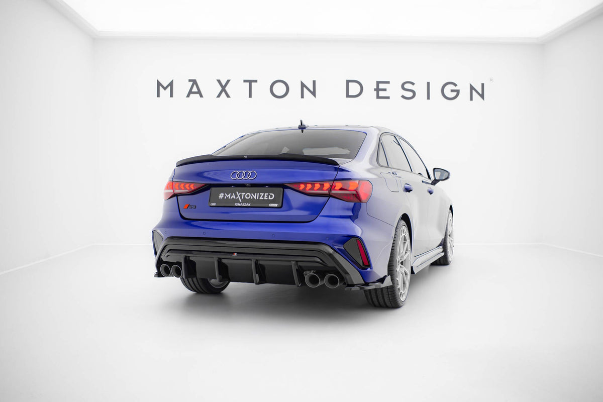 Maxton Design - Diffusor Heck Ansatz für Audi S3 Limousine 8Y Facelift - Aerowerk.