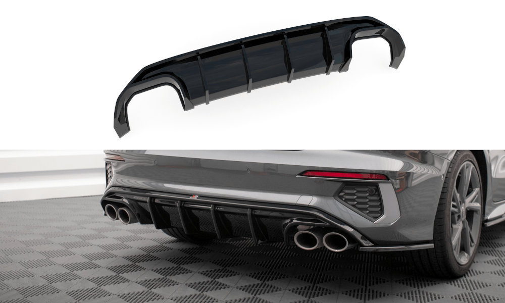 Maxton Design - Diffusor Heck Ansatz für Audi S3 Limousine 8Y - Aerowerk.
