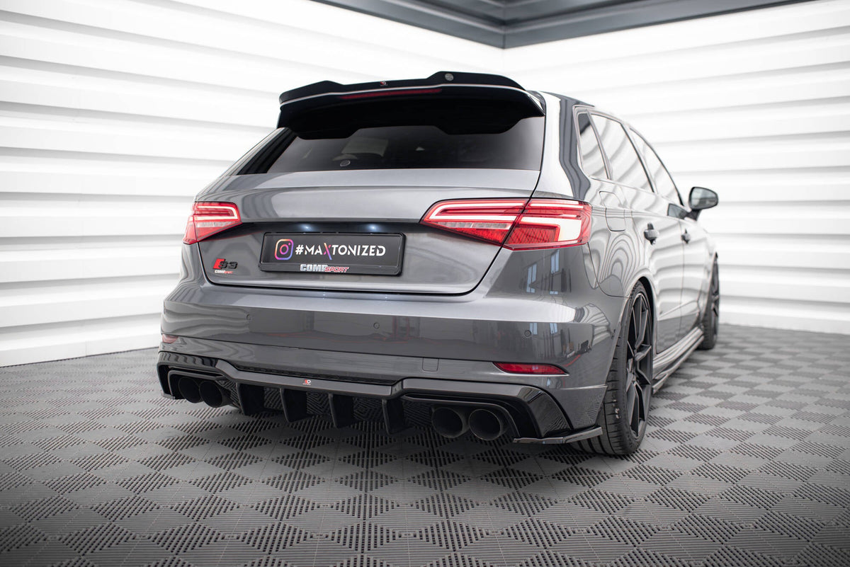 Maxton Design - Diffusor Heck Ansatz für Audi S3 Sportback 8V Facelift - Aerowerk.