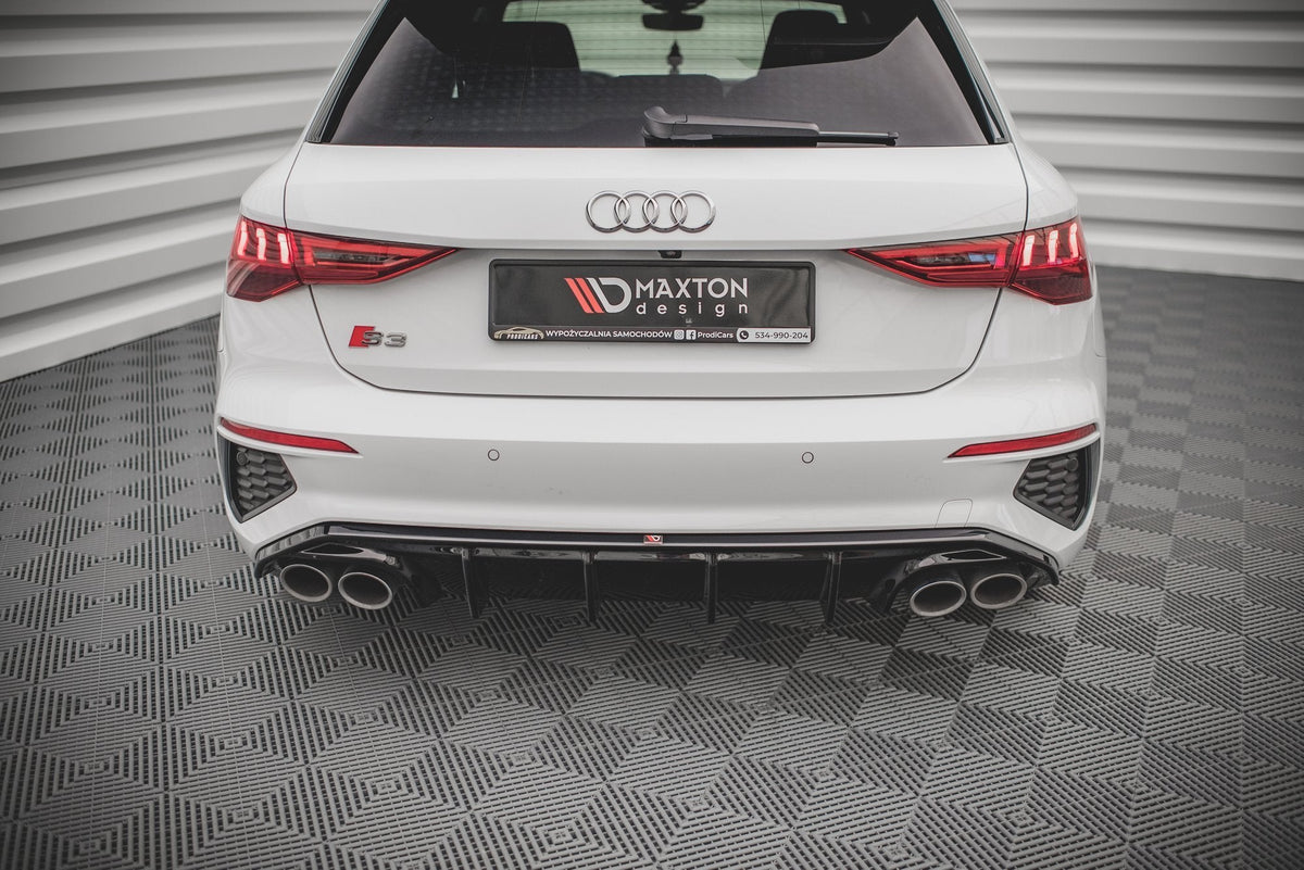 Maxton Design - Diffusor Heck Ansatz für Audi S3 Sportback 8Y - Aerowerk.