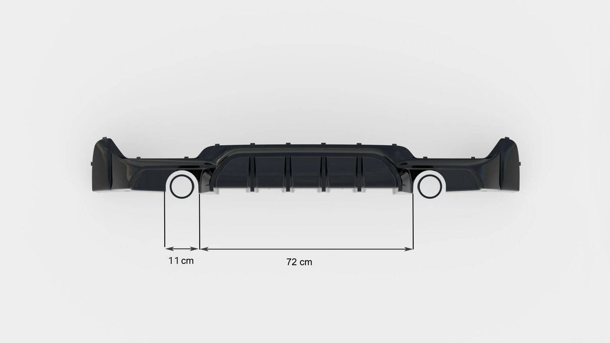 Maxton Design - Diffusor Heck Ansatz für BMW 4er Coupe / Gran Coupe / Cabrio M - Paket F32 / F36 / F33 (Einzelauspuff li. re.) - Aerowerk.