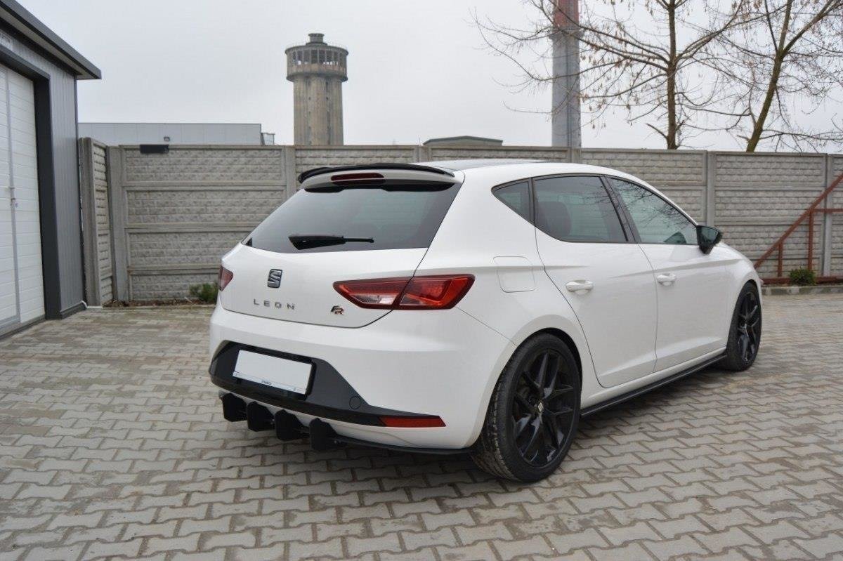 Maxton Design - Diffusor Heck Ansatz für Diffusor für SEAT LEON III FR - Aerowerk.