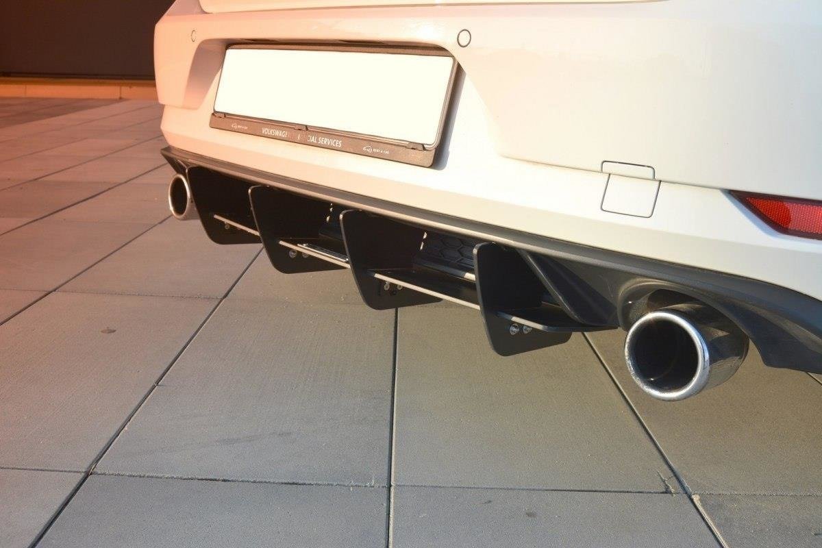 Maxton Design - Diffusor Heck Ansatz für Diffusor für VW GOLF 7 GTI FACELIFT - Aerowerk.