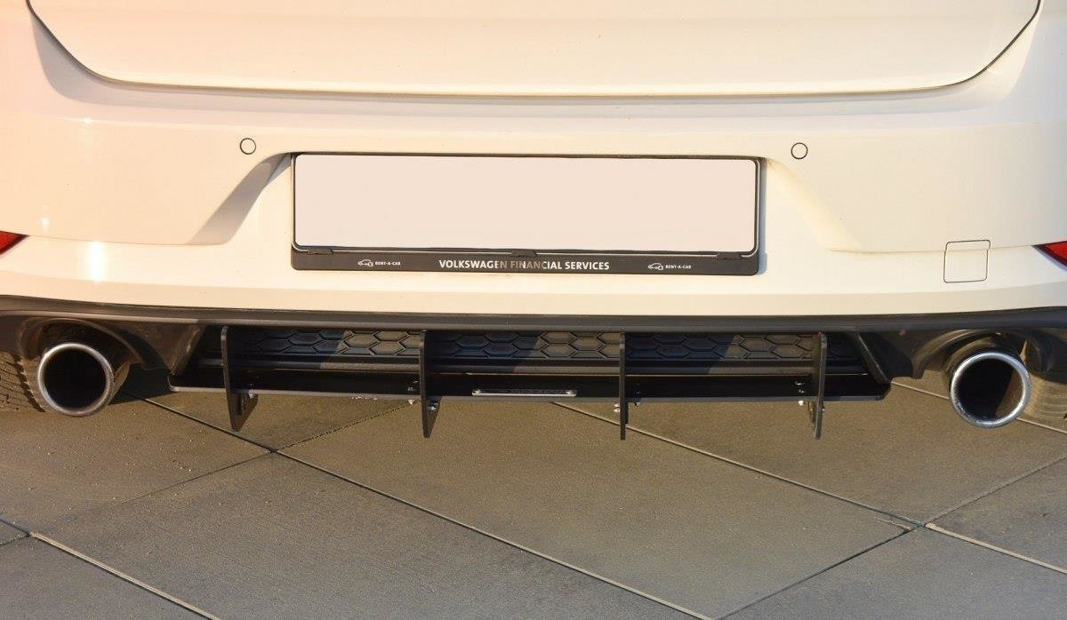 Maxton Design - Diffusor Heck Ansatz für Diffusor für VW GOLF 7 GTI FACELIFT - Aerowerk.