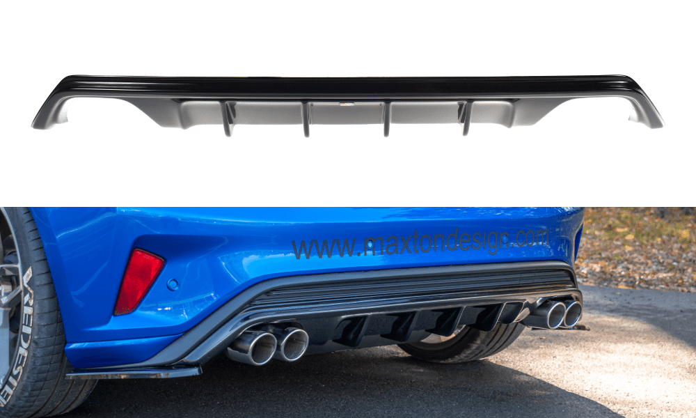 Maxton Design - Diffusor Heck Ansatz für Ford Focus Hatchabck ST - Line - Aerowerk.