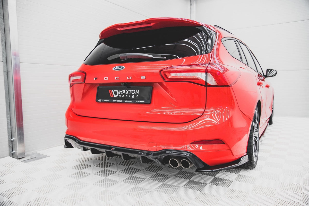 Maxton Design - Diffusor Heck Ansatz für Ford Focus ST - Line Kombi Mk4 - Aerowerk.