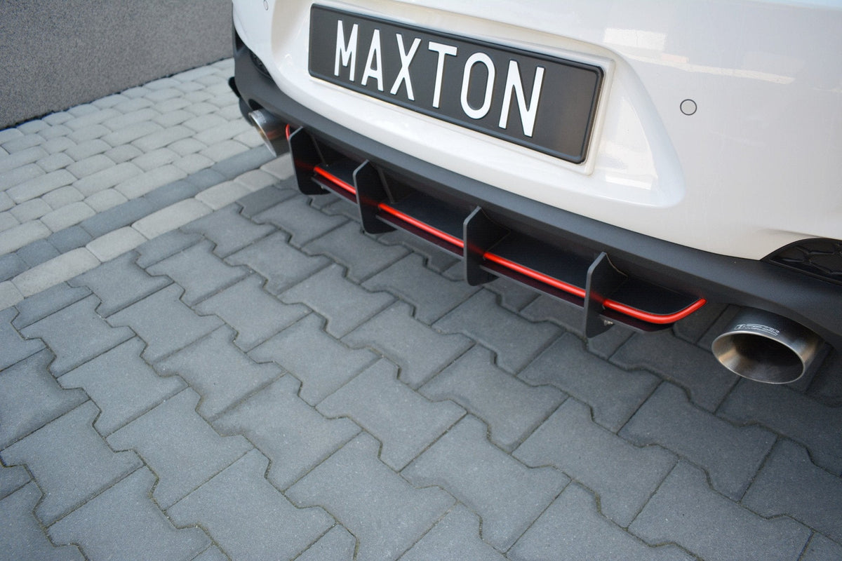 Maxton Design - Diffusor Heck Ansatz für Heckschürze für HYUNDAI I30 Mk3 N - Aerowerk.