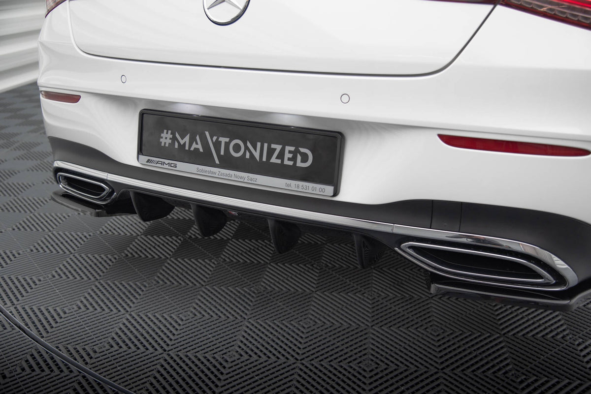 Maxton Design - Diffusor Heck Ansatz für Mercedes - Benz CLA AMG - Line X118 - Aerowerk.