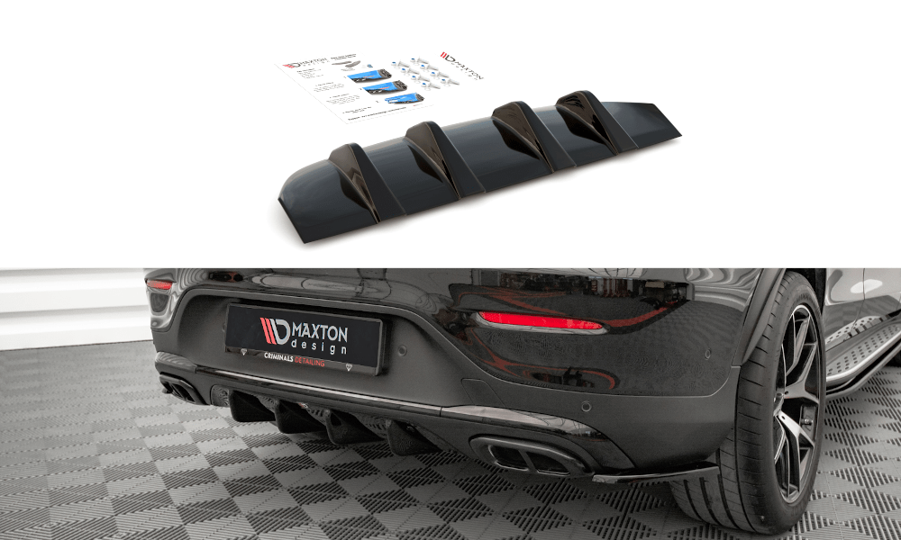 Maxton Design - Diffusor Heck Ansatz für Mercedes - Benz GLC Coupe AMG - Line C253 Facelift - Aerowerk.
