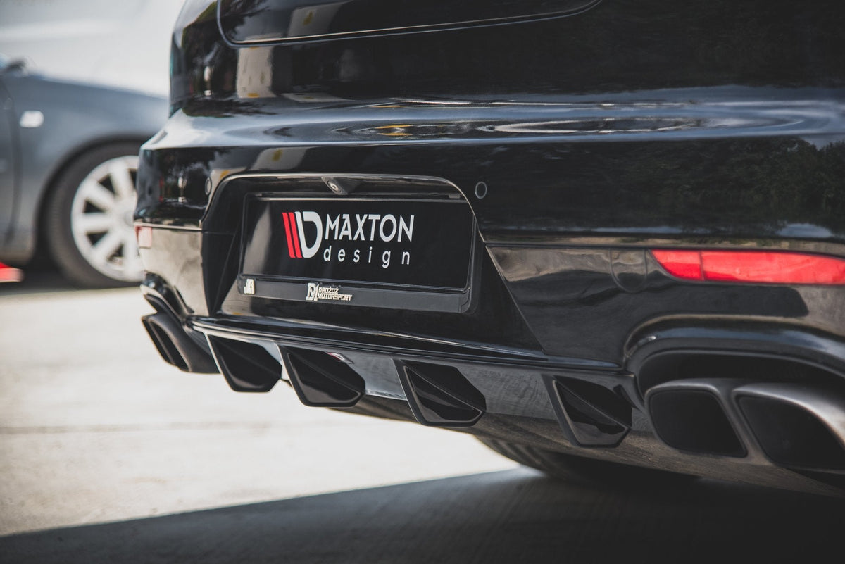 Maxton Design - Diffusor Heck Ansatz für Porsche Panamera Turbo 970 Facelift - Aerowerk.