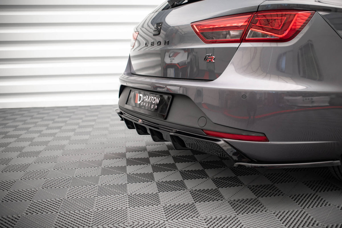 Maxton Design - Diffusor Heck Ansatz für Seat Leon FR Sportstourer Mk3 - Aerowerk.