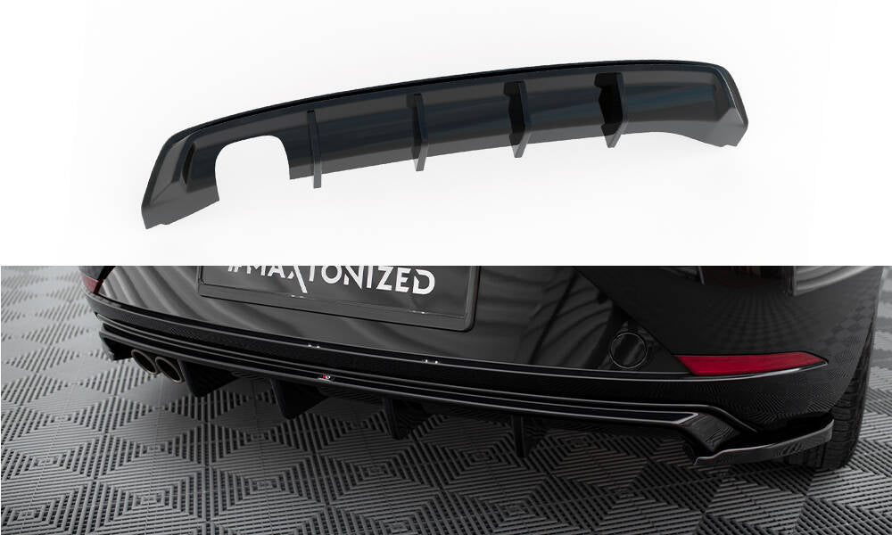 Maxton Design - Diffusor Heck Ansatz für Seat Leon Mk3 Facelift - Aerowerk.