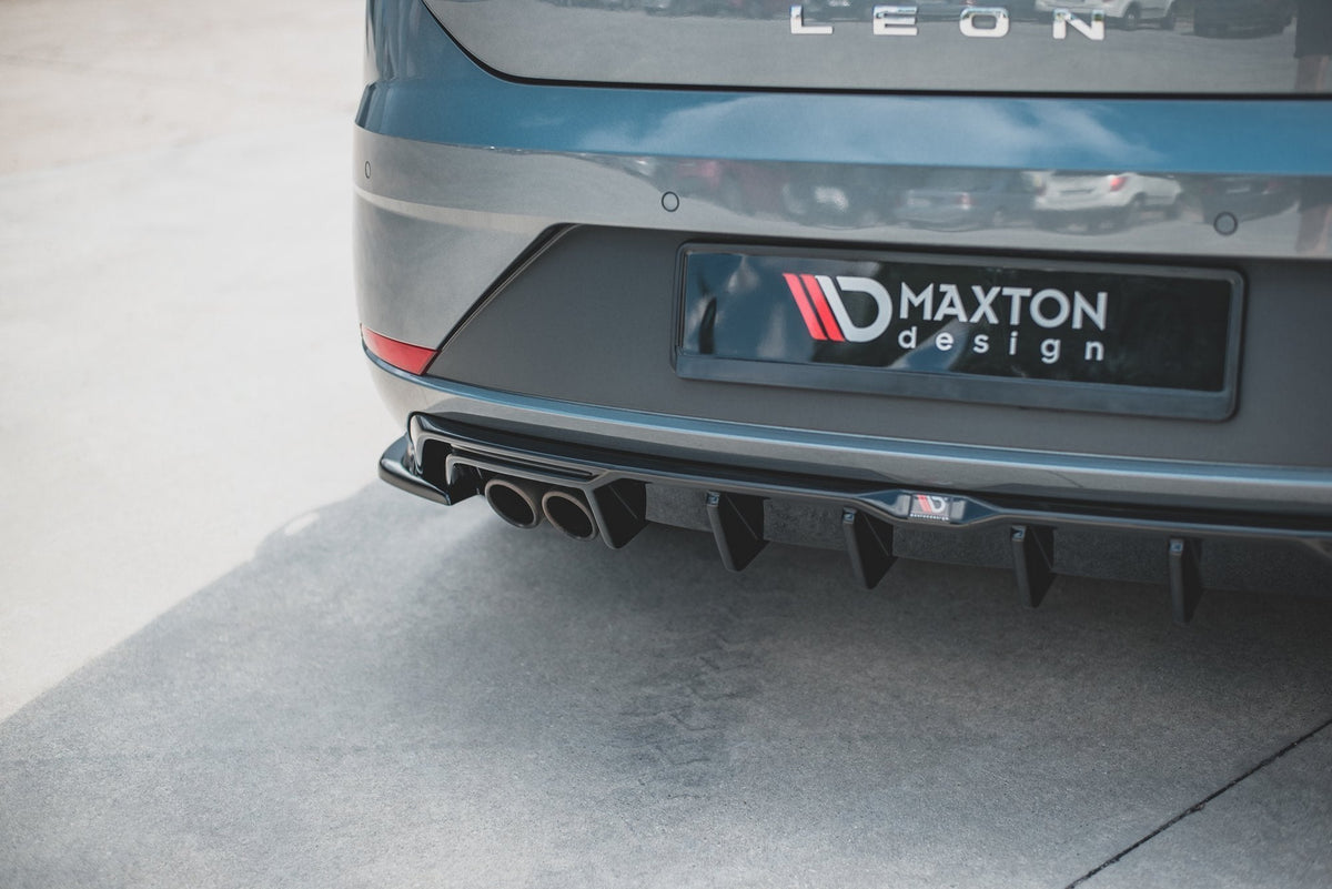 Maxton Design - Diffusor Heck Ansatz für SEAT Leon Mk3 FR Facelift - Aerowerk.