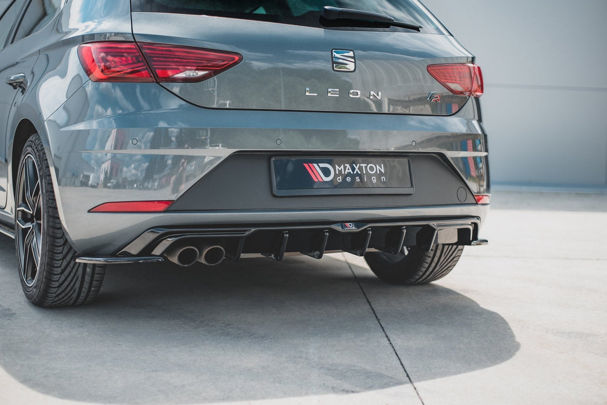 Maxton Design - Diffusor Heck Ansatz für SEAT Leon Mk3 FR Facelift - Aerowerk.
