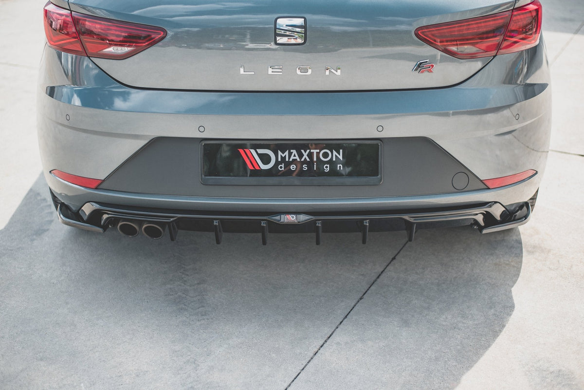 Maxton Design - Diffusor Heck Ansatz für SEAT Leon Mk3 FR Facelift - Aerowerk.
