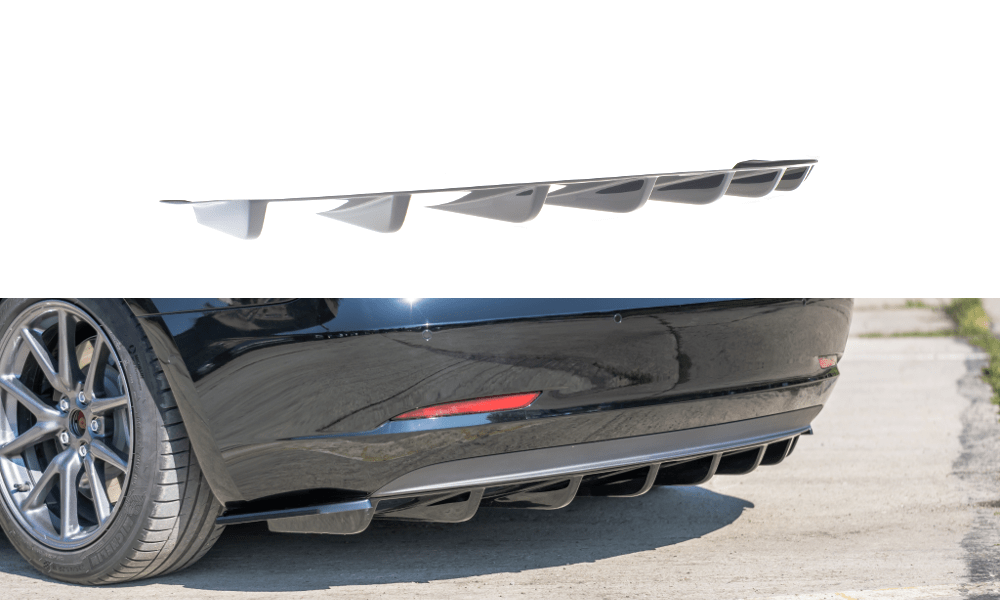 Maxton Design - Diffusor Heck Ansatz für Tesla Model 3 - Aerowerk.