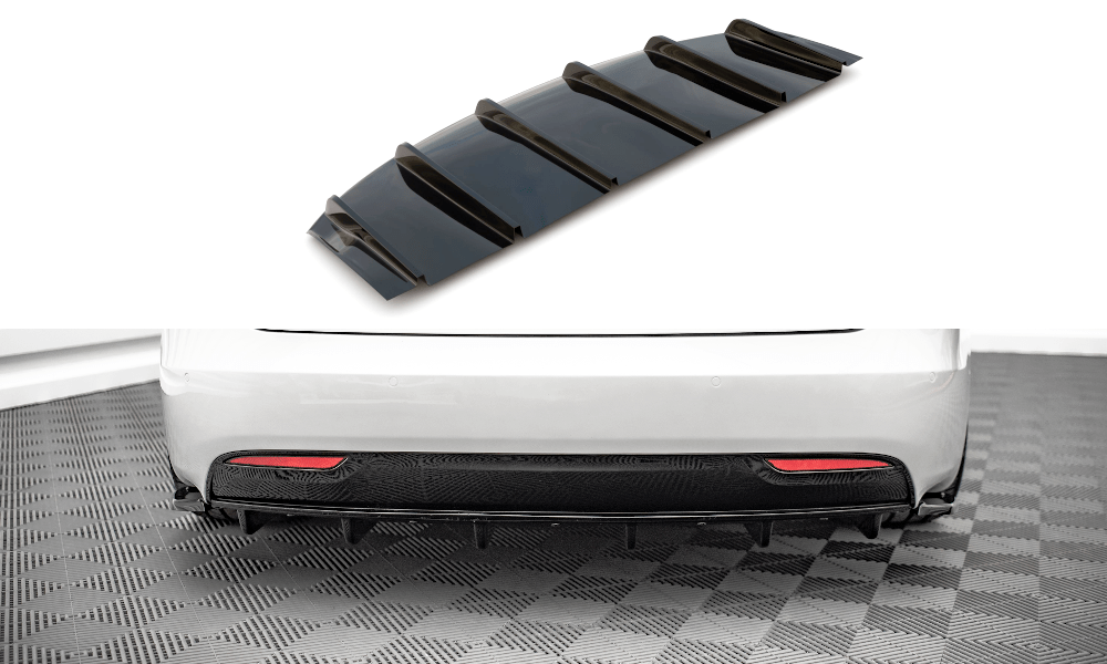 Maxton Design - Diffusor Heck Ansatz für Tesla Model S Facelift - Aerowerk.