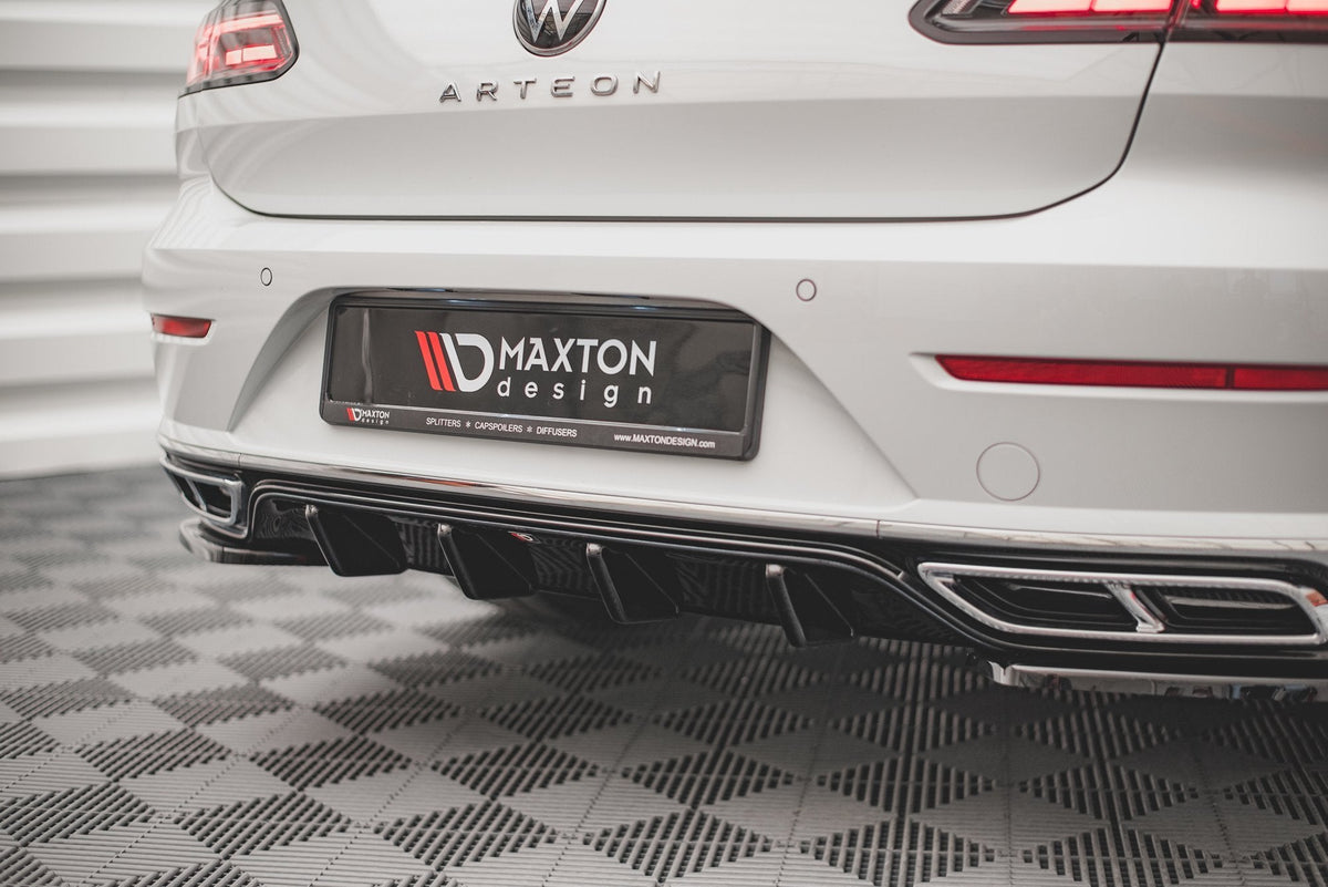 Maxton Design - Diffusor Heck Ansatz für VW Arteon R - Line Facelift - Aerowerk.
