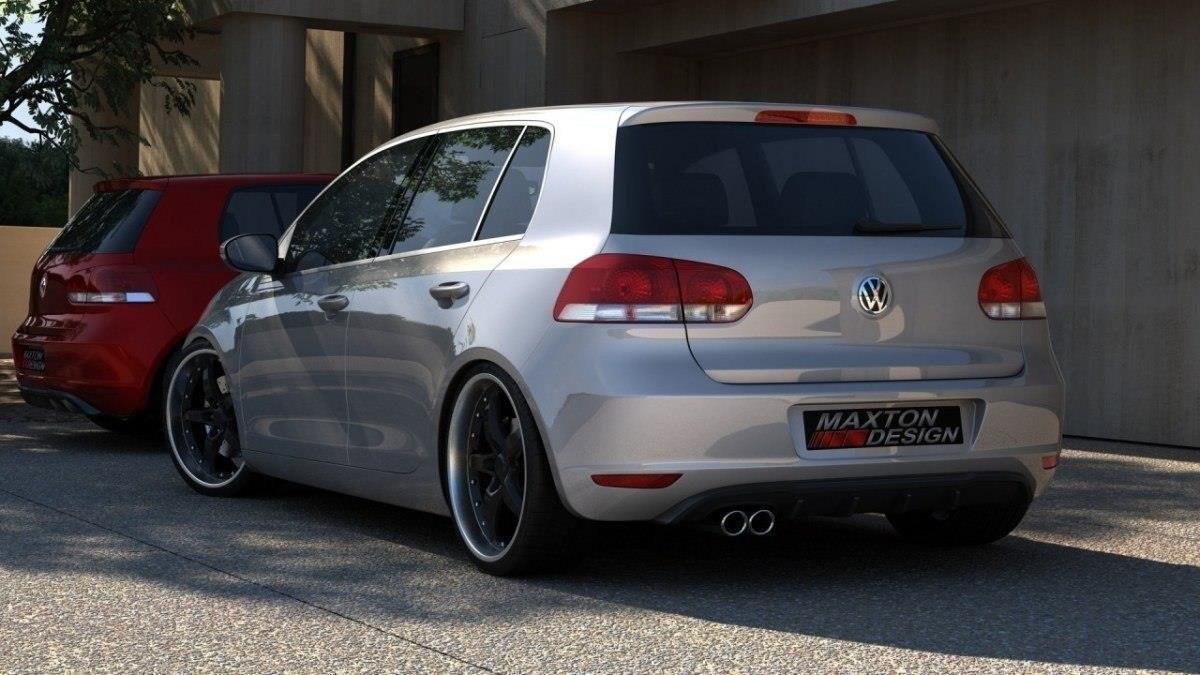 Maxton Design - Diffusor Heck Ansatz für VW GOLF 6 MIT 1 AUSPUFF - Aerowerk.