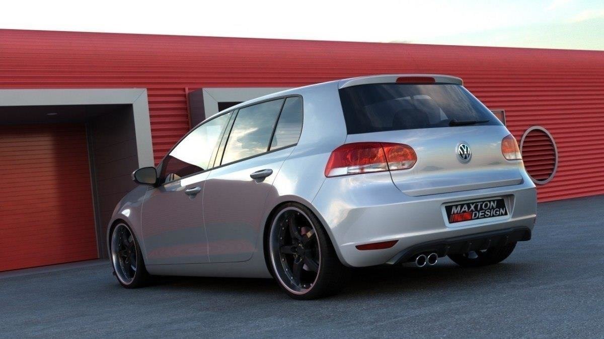 Maxton Design - Diffusor Heck Ansatz für VW GOLF 6 MIT 1 AUSPUFF - Aerowerk.
