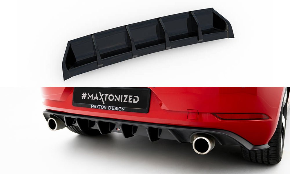 Maxton Design - Diffusor Heck Ansatz für VW GOLF 7 GTI FACELIFT - Aerowerk.