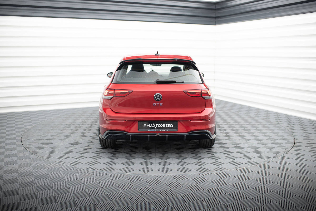 Maxton Design - Diffusor Heck Ansatz für VW Golf GTE / R - Line Mk8 / Mk8 Facelift - Aerowerk.