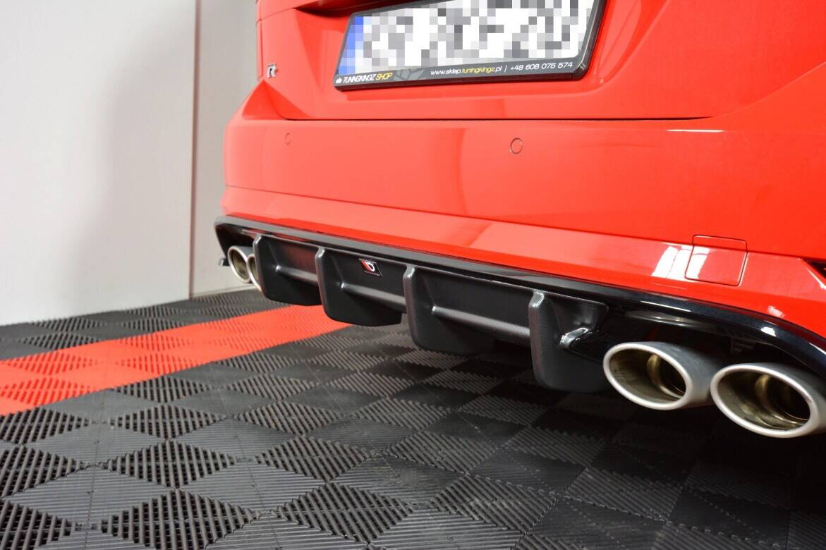 Maxton Design - Diffusor Heck Ansatz für VW Golf R Variant Mk7 Facelift - Aerowerk.